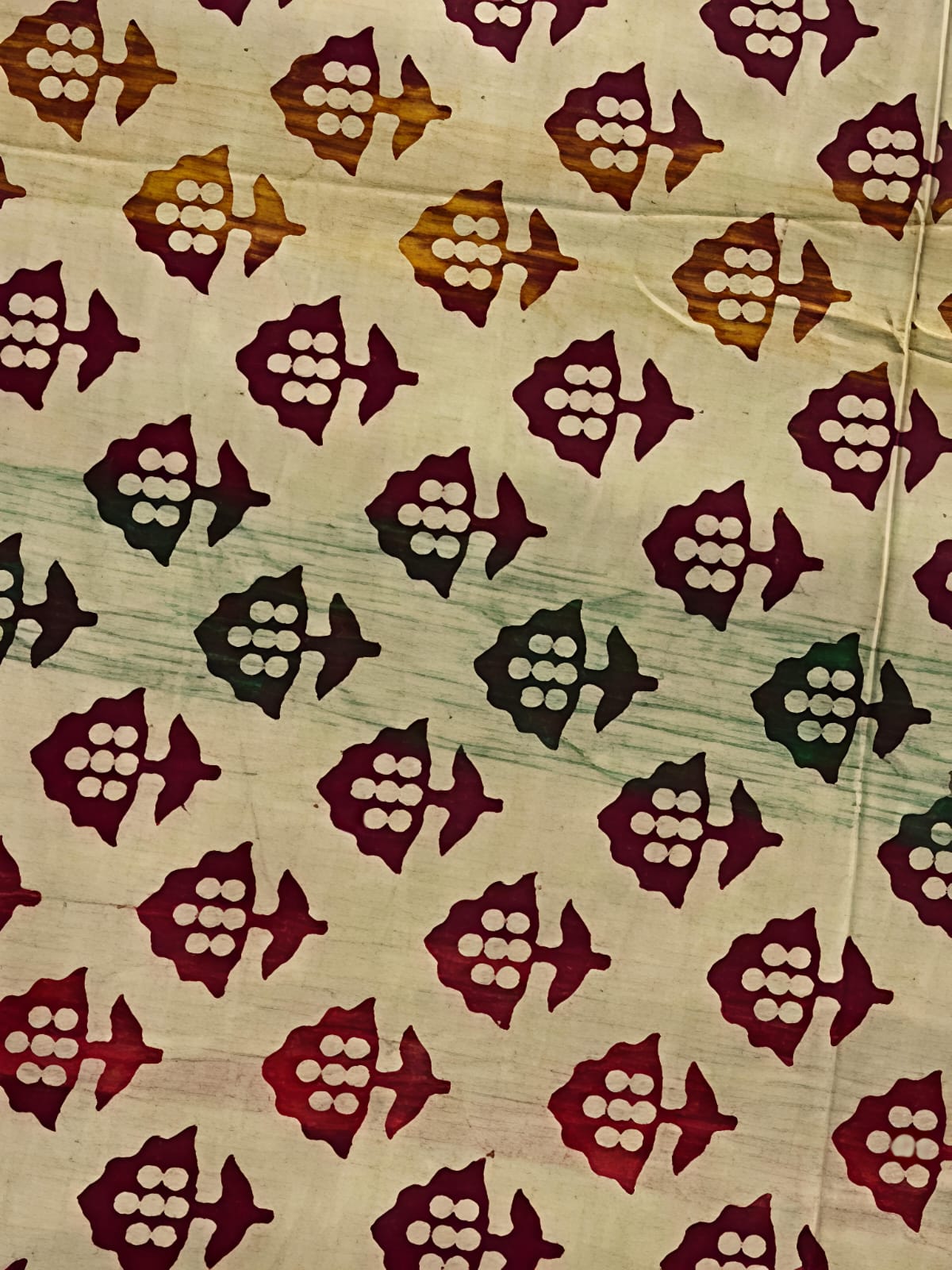 Vanasapati print cotton kurta material fabrics