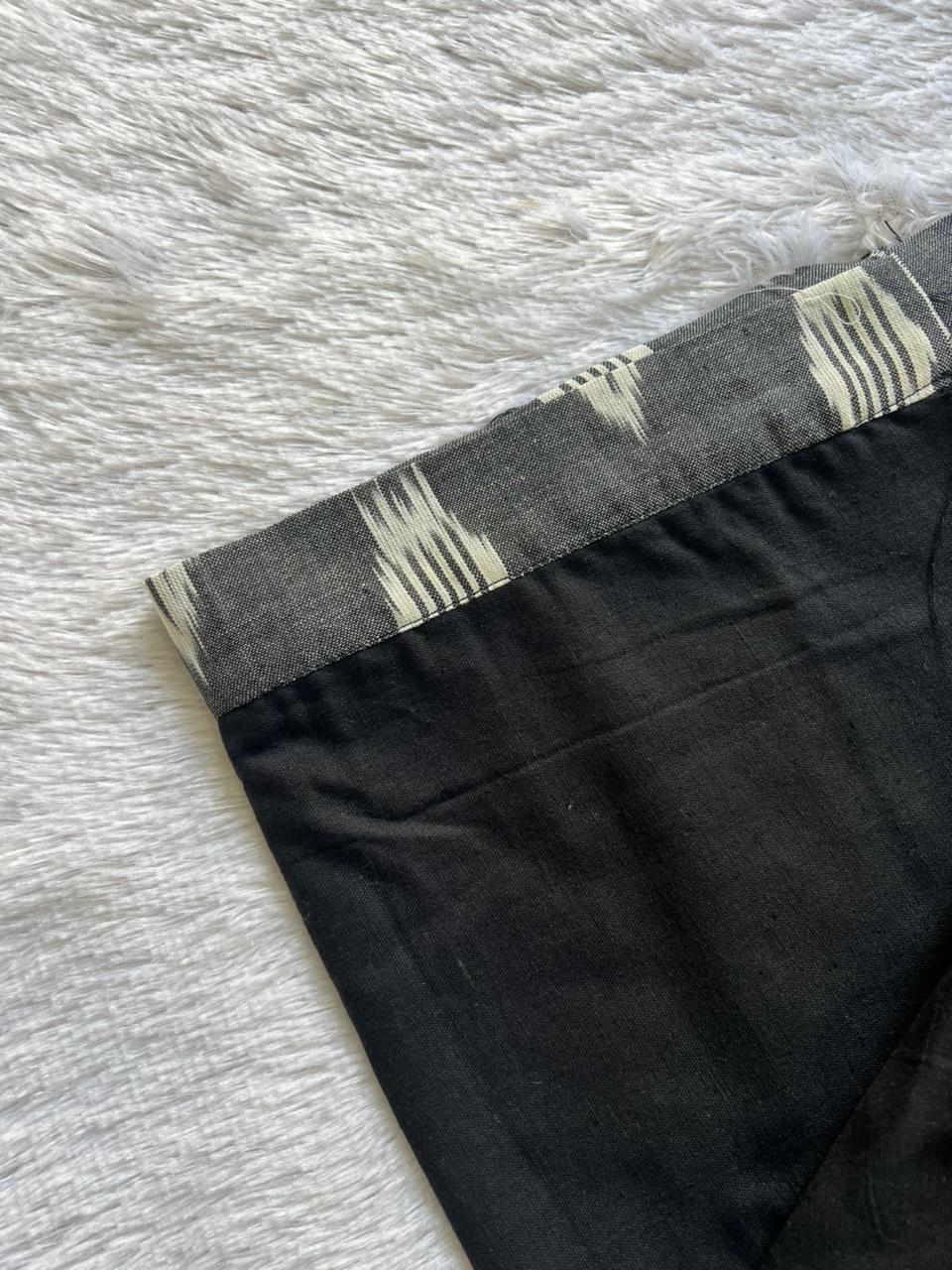 kurta material with hand embroidery with painting materials