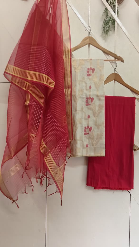 Banarasi Jamdani 3 piece set