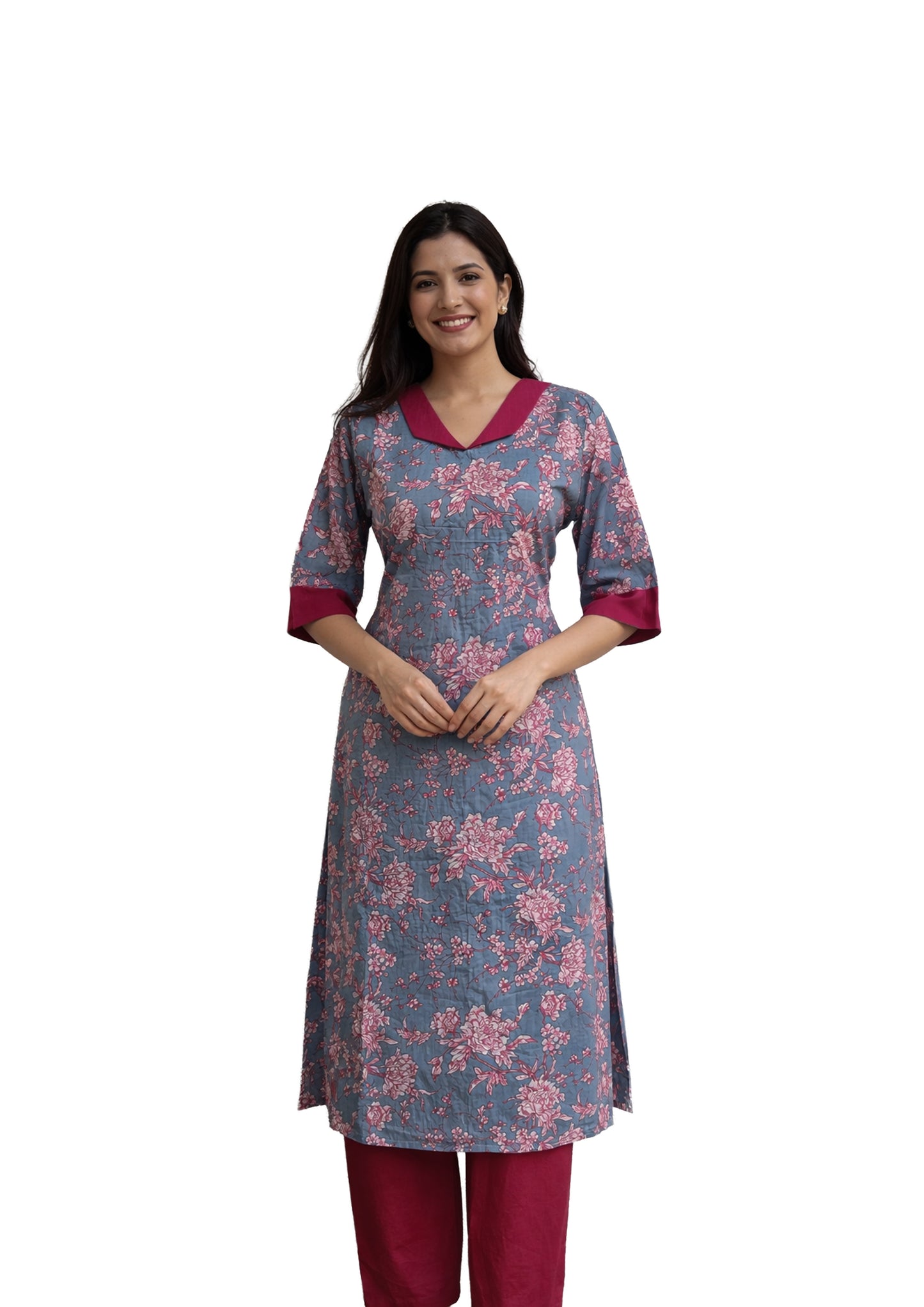 Women’s Floral Printed Kurti I Elegant floral design