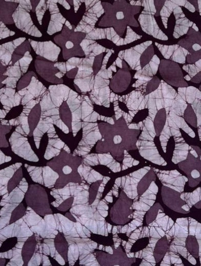 handblock batik Floral print with white base colour kurta material fabric