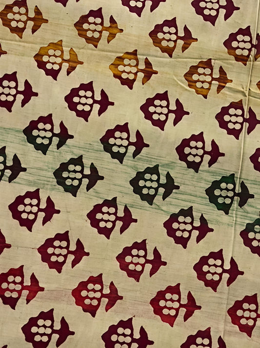 Vanasapati print cotton  kurta material fabrics