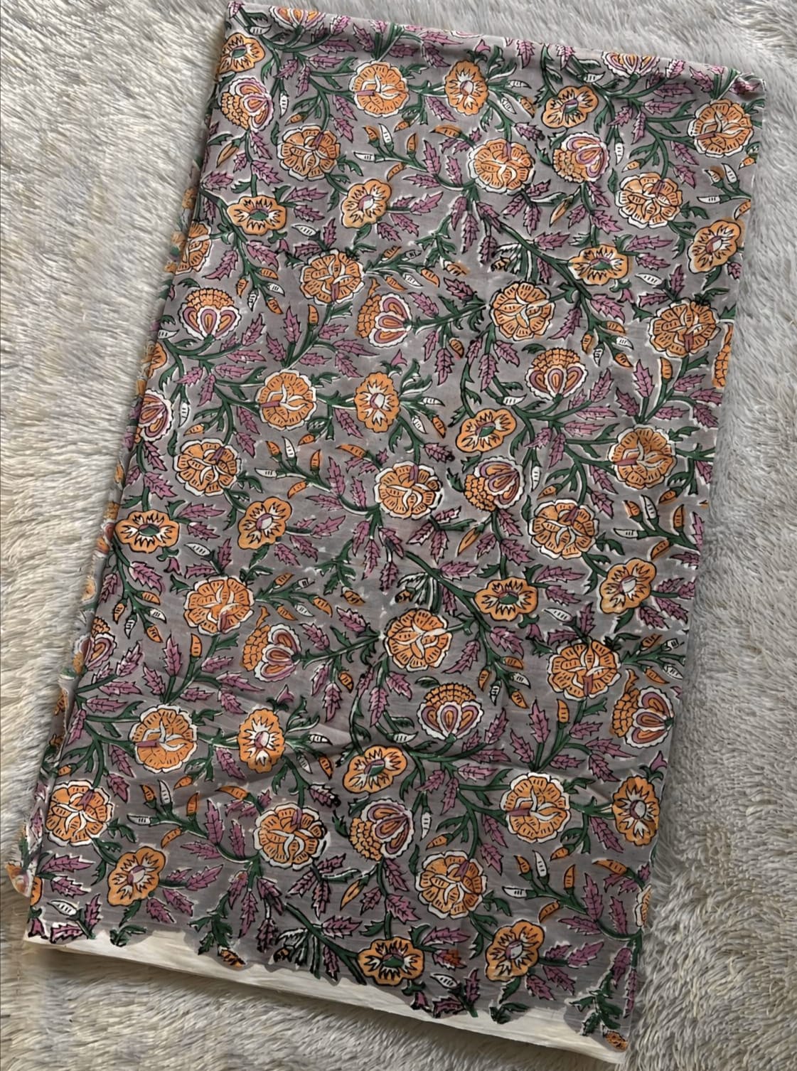 sanganeri  print cotton  kurta material fabrics