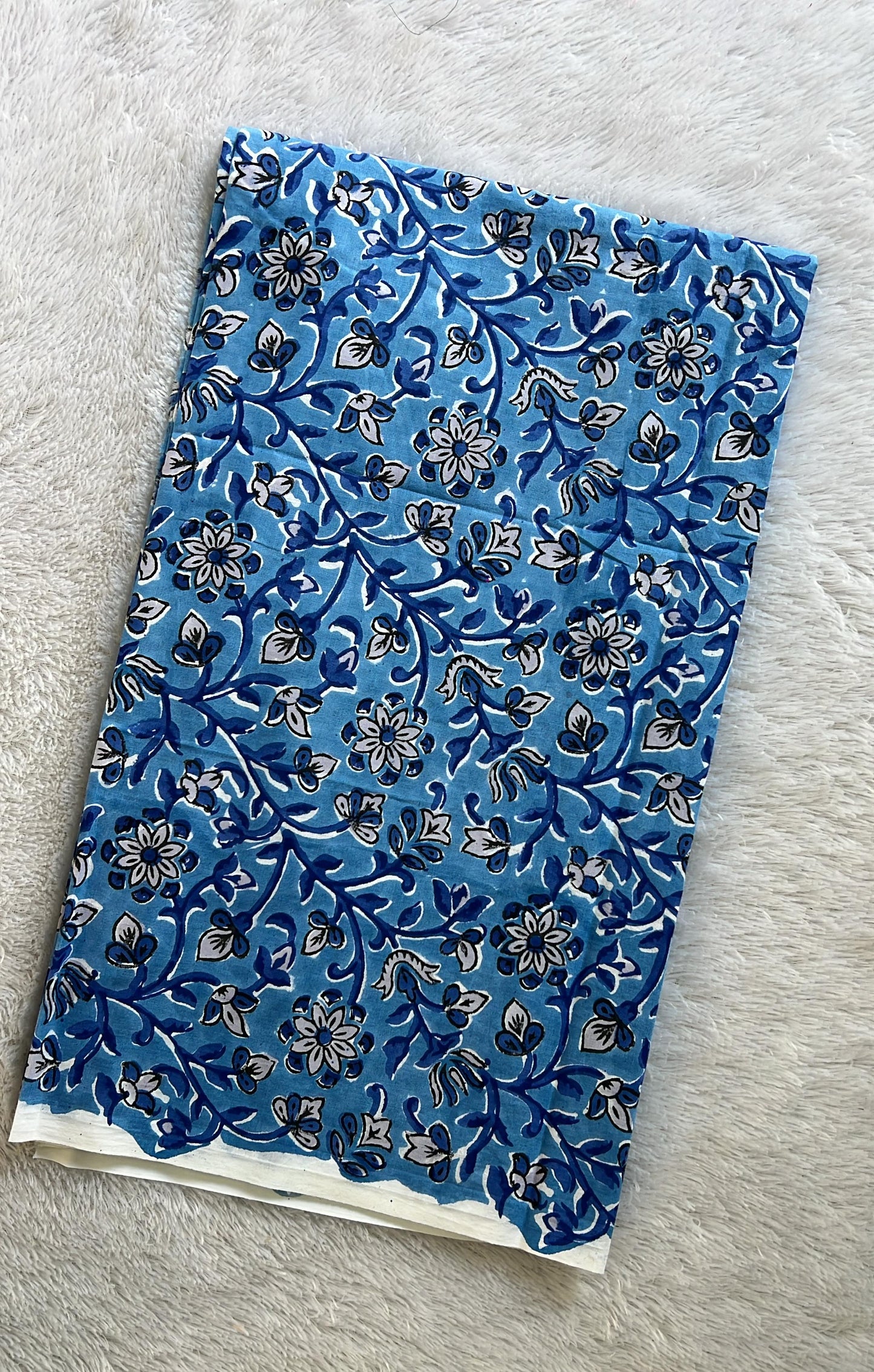 sanganeri  print cotton  kurta material fabrics