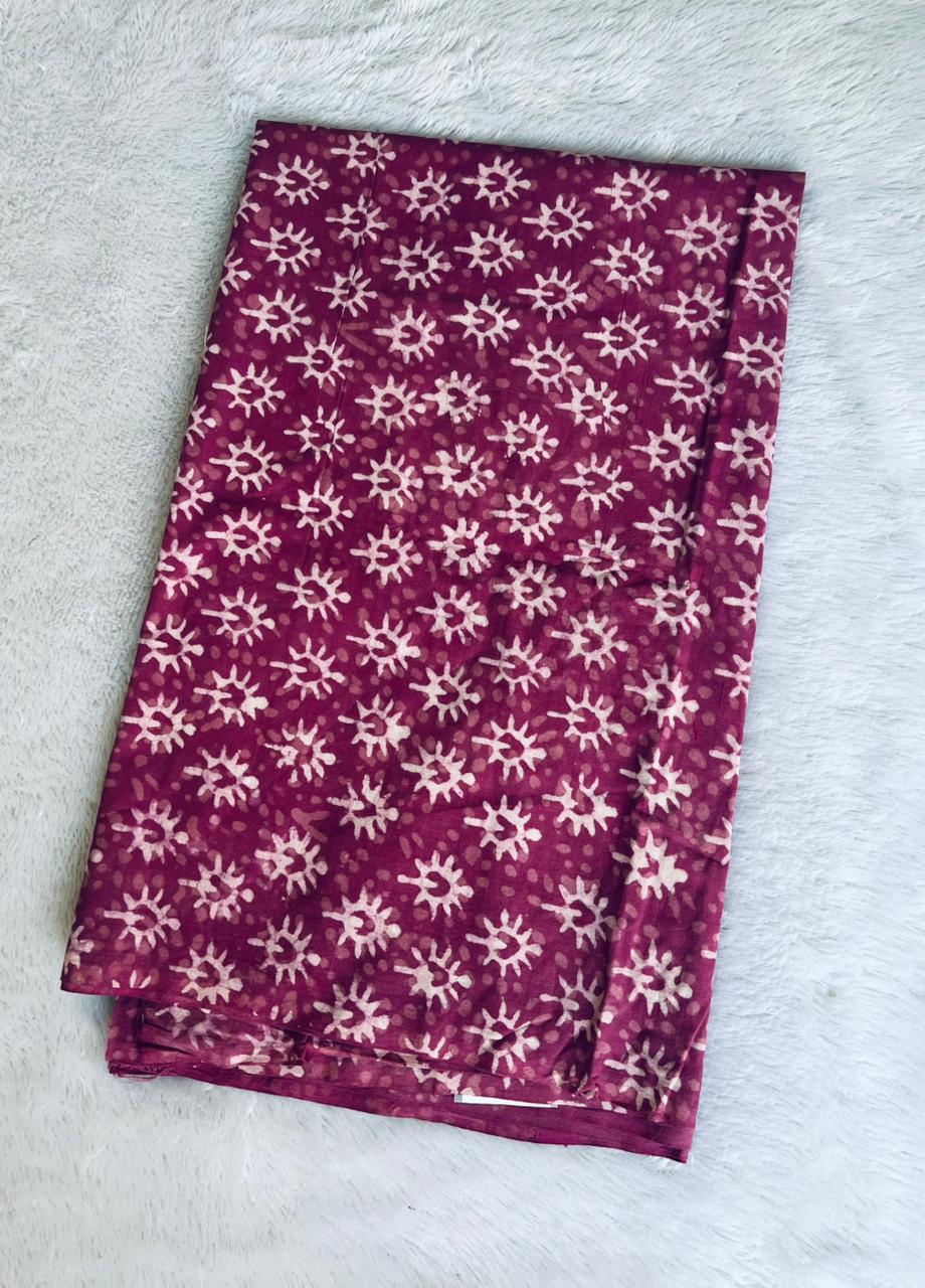 dabhu  print cotton  kurta material fabrics