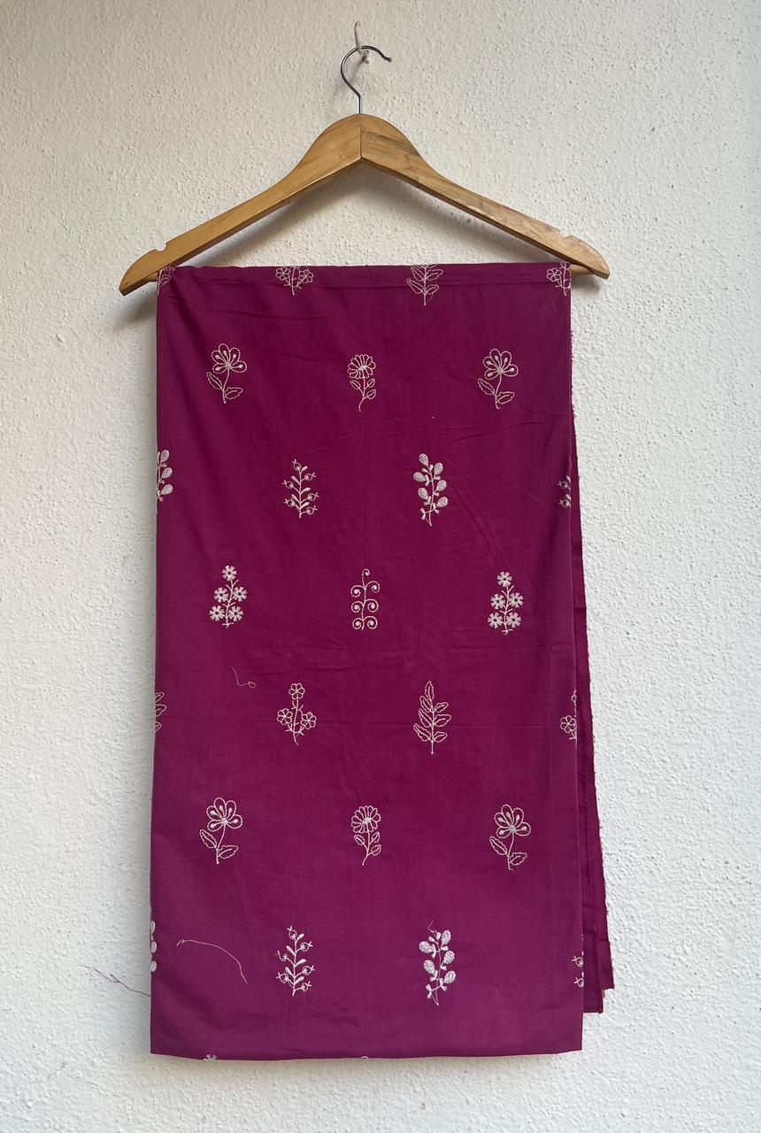 Embroidery print cotton  kurta material fabrics