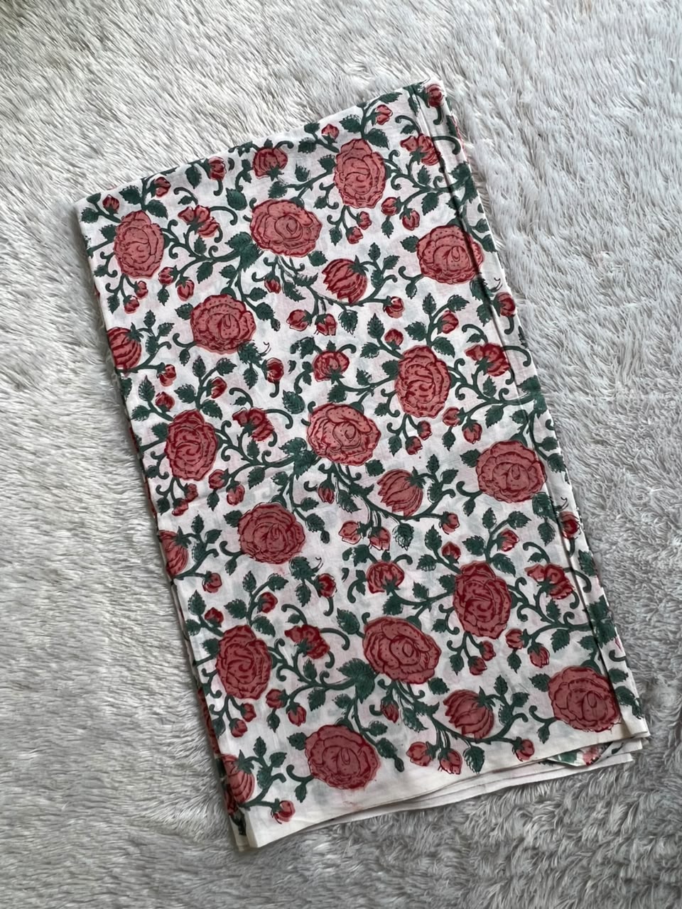 Sangneri  print cotton  kurta material fabrics